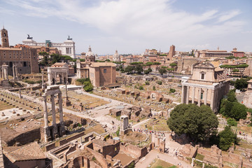 Obraz na płótnie Canvas Roman Forum in Rome Italy