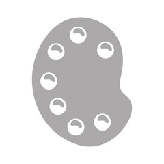 paint palette art icon vector illustration graphic design