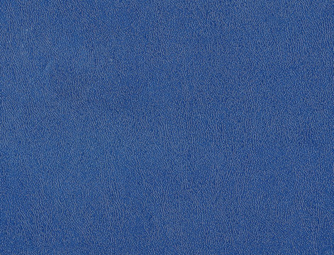 Blue artificial leather surface.