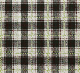Plaid cotton fabric for background or texture