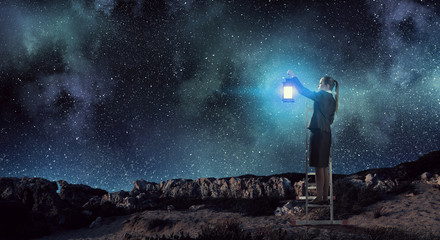 Obraz premium Lost in darkness