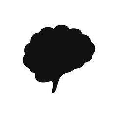 Human brain mind icon vector illustration graphic design