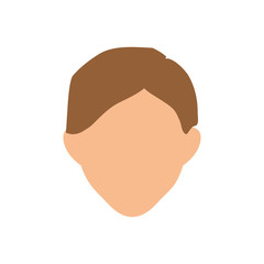 Faceless men cartoon icon vector illustration graphic design