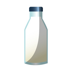 Milk bottle icon. Healthy organic fresh and natural food theme. Isolated design. Vector illustration