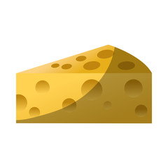 Cheese icon. Healthy organic fresh and natural food theme. Isolated design. Vector illustration