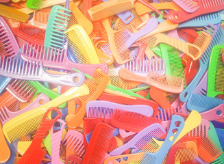 Colorful of combs