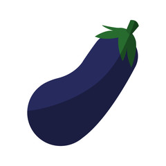 Eggplant icon. Healthy organic fresh and natural food theme. Isolated design. Vector illustration