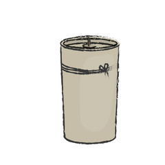 decorative candle spa icon vector illustration graphic design