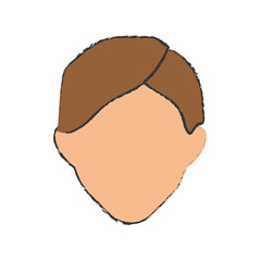 Faceless men cartoon icon vector illustration graphic design