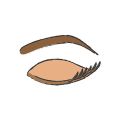 woman eye closeup icon vector illustration graphic design