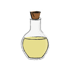 spa oil bottle icon vector illustration graphic design