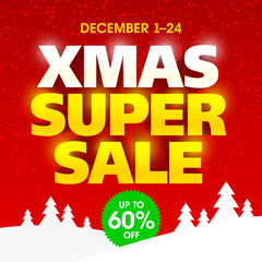 Christmas Super Sale banner