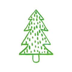 xmas pine tree icon vector illustration graphic design