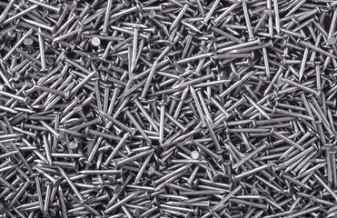 Iron nails texture background