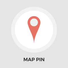 Map Pin Flat Icon