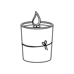 decorative candle spa icon vector illustration graphic design