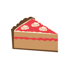 delicious Cake dessert icon vector illustration graphic design
