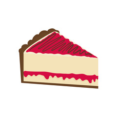delicious Cake dessert icon vector illustration graphic design