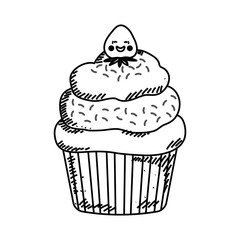 Delicious ice cream icon vector illustration graphic design