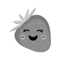 strawberry fresh fruit icon vector illustration graphic design