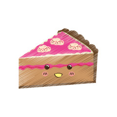 delicious Cake dessert icon vector illustration graphic design