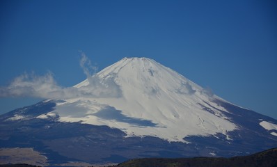 Snow, garden, Mr.Fuji, Hakodate, landscape.