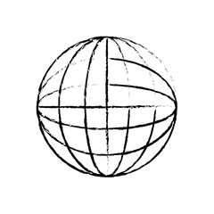Global sphere symbol icon vector illustration graphic design