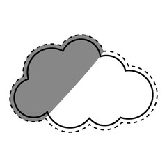 Clouds weather sky icon vector illustration graphic design