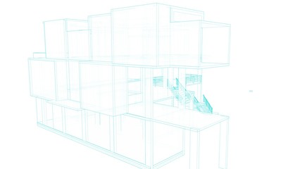 Architecture sketch of building 