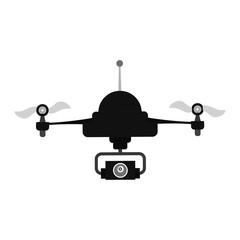 Drone robot technology icon vector illustration graphic design