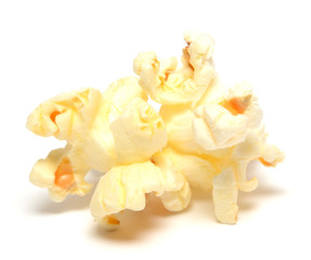 Popcorn isolated on white background