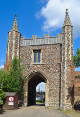 Fototapeta premium St John's Abbey Gate all that remains of a Beneditine Abbey at Colchester.