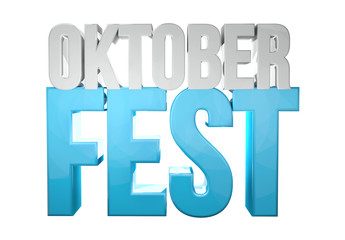 oktoberfest munich 3d render light blue