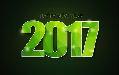 banner template (background) Happy New Year 2017