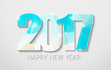 banner template (background) Happy New Year 2017