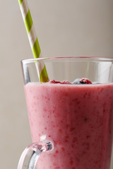 Organic blueberry smoothie