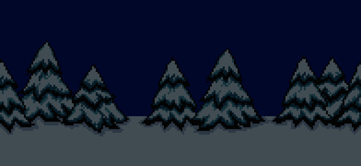 Pixel Art Trees