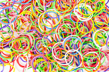 colourful elastic rubber band