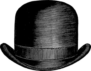 Rolgordijnen Vintage picture hat © unorobus