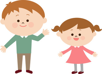 兄妹　子供　2人