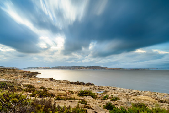 Amazing seascape in Bugibba, Malta