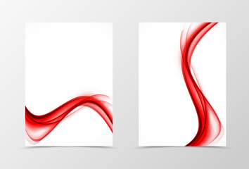 Front and back wave flyer template design