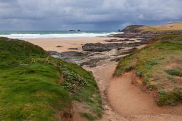 Cornish beach.