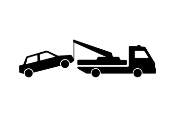 Vektor - Parkverbot - Widerrechtlich geparkte Fahrzeuge werden abgeschleppt