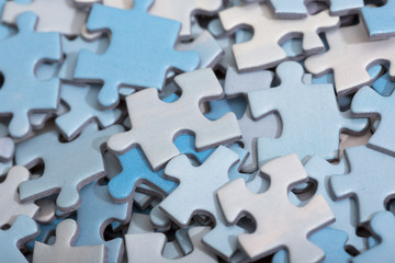 Pieces of puzzle. 