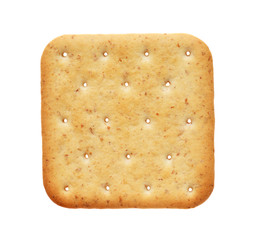 Dietary cookies with bran isolated on white background