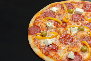 Pizza on the chalk board