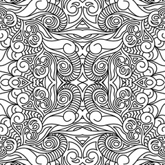 Fototapeta premium Adult Coloring Book Ornament Ethnic