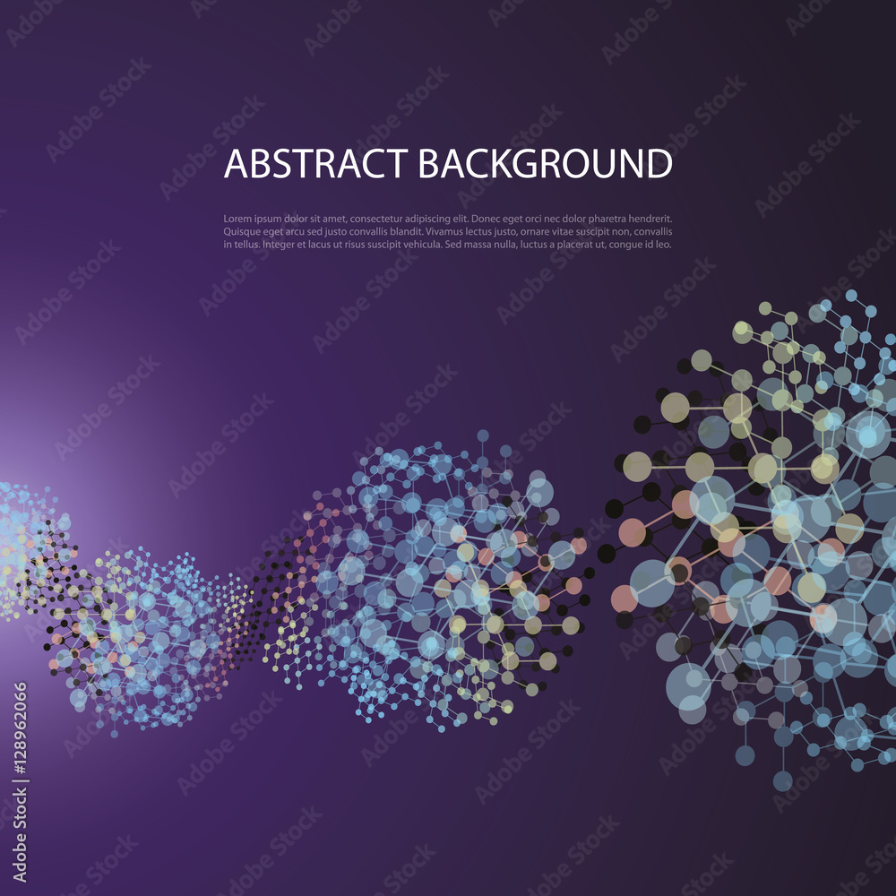 Poster abstract background - network design for your business