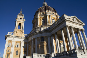 View of the Basilica of Superga Turin Italy